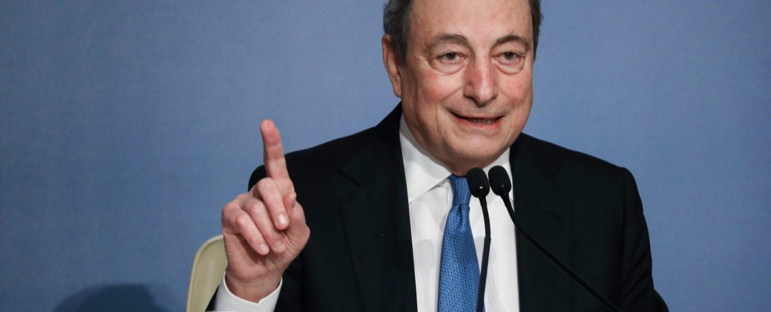 Rome,,Italy,-,December,22,,2021:,Mario,Draghi,,Italy's,Prime