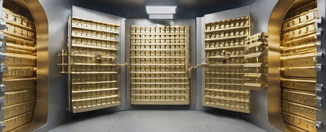 Bank,Vault,Interior,Filled,With,Gold,Bullion